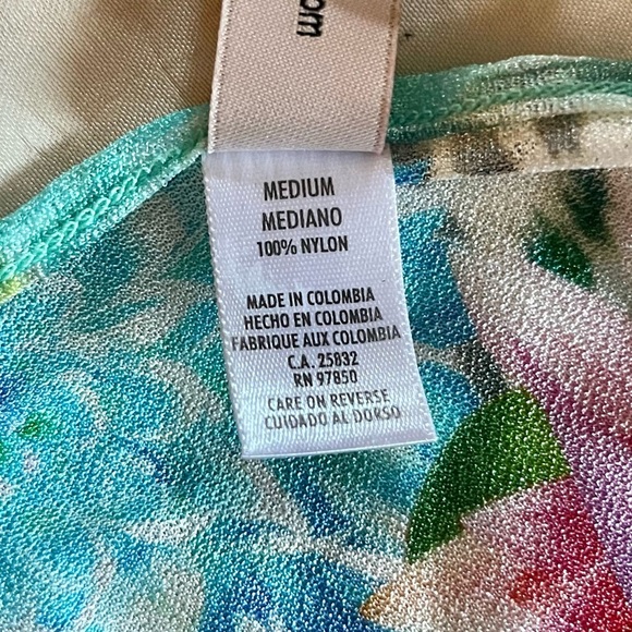 Luli Fama Sheer Floral Long Fan Sleeve Romper - Picture 8 of 9